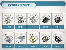 Automotive Fixing Clips 100 Pieces U-Shaped  Metal Trim Clips