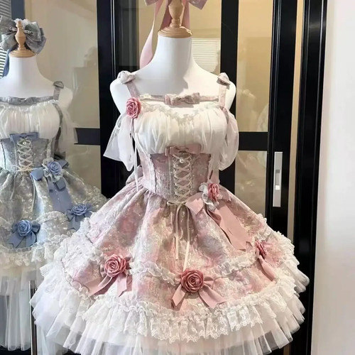 Gothic red lolita jsk - lolita,