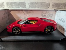 Bburago 1/18 Scale Ferrari 296 GTB Diecast Model Car Red BRAND NEW IN BOX