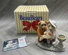 Beau Bears Paw Prints Babys Big Day Boxed Figurine Ornament Gift 1995
