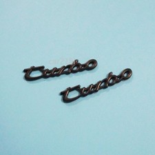 2x Matte turbo Black Small