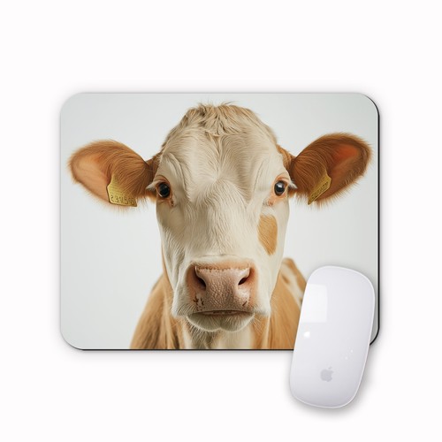 Cow face mousemat farmyard - face,