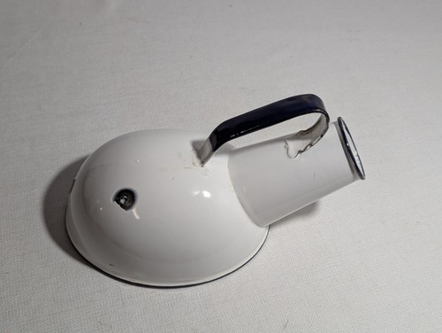 Vintage enamel male urinal - enamel,