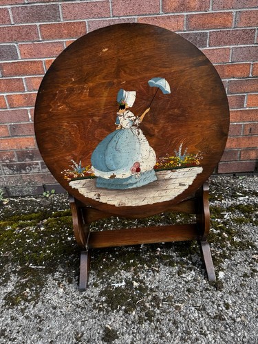 Antique flip top - , oak