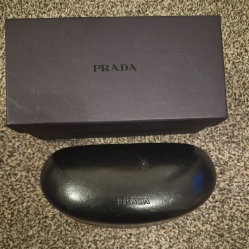 Vtg prada black clamshell - black,