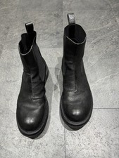 Rick Owens Black Leather Boots