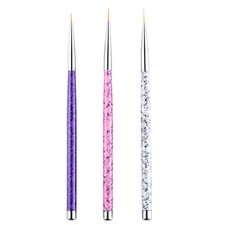 3 Pcs Nail Liner Pen Brushes