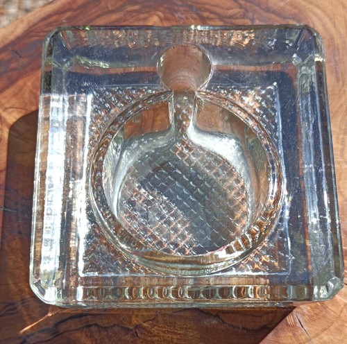 Vintage glass open inkwell - vintage,