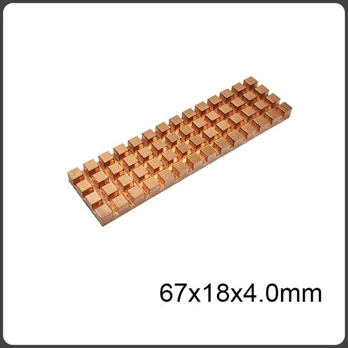 Copper nvme heatsink grid - m.2,