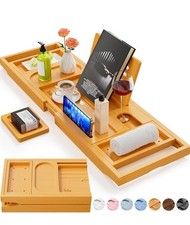 Bamboo Bath Tray Foldable