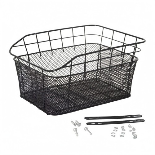 Rear bike basket metal - bike, large