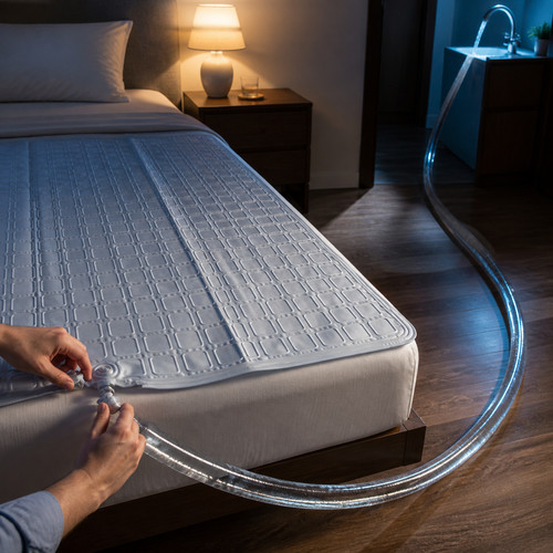 Hot cold water - water, bed