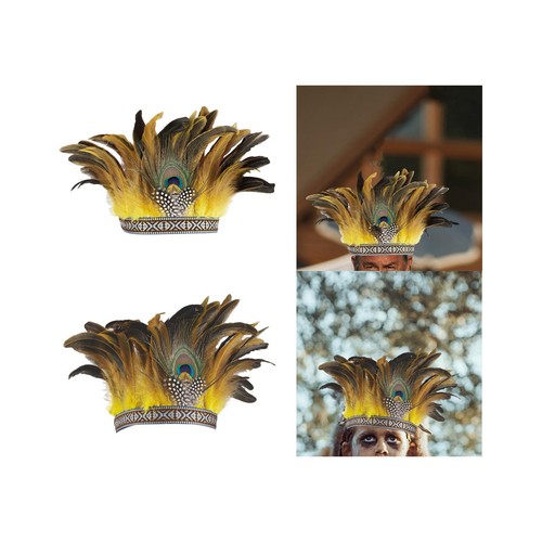 Feather headdress decoration - headdress,