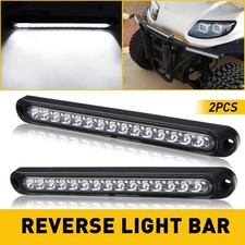 2x 10" White 15 LED Reverse