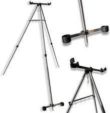 LFS SEA FISHING TRIPOD BEACH ROD STAND FOR 2 SEA FISHING TACKLE RODS REELS 6ft