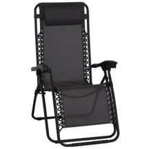 Outsunny 3pcs Folding Zero Gravity Chairs Sun Lounger