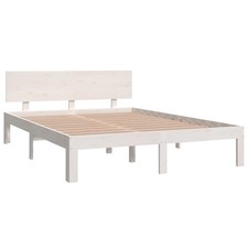 Bed Frame Bedroom Bed Base Bedstead Mattress Foundation Solid Wood vidaXL