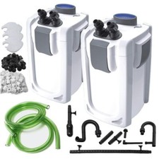 Aquarium Fish Tank External Canister Filter & Media with Optional UV Steriliser