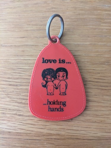 Vintage love holding - love, is....
