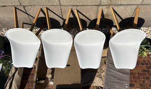 Ikea set white dining - of, 4