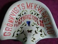 TRACTOR GRONKVISTS RARE SEAT IMPLEMENT FARM PLOUGH VINTAGE MANCAVE PUB BAR STOOL