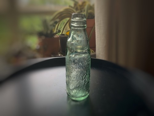 Antique codd bottle with - codd,