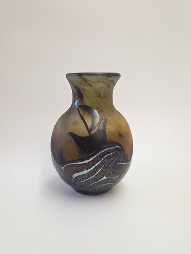 Vintage okra glass sea fever - glass,