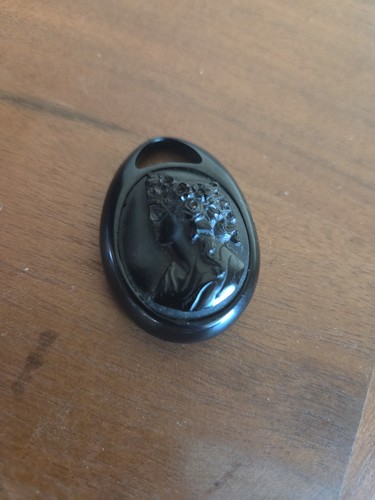 Victorian whitby jet cameo - whitby,
