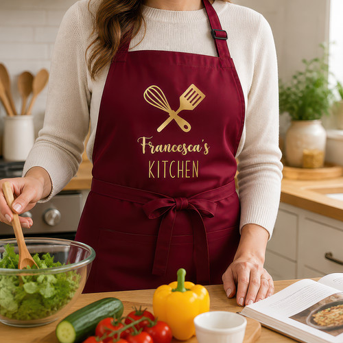 Personalised kitchen apron - personalised,