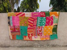 Indian Wholesale Lot Patchwork Blanket Kantha Quilt Vintage Cotton Bedspreads