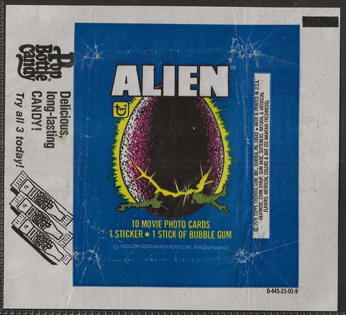 Topps bubble gum wrapper - bubble,