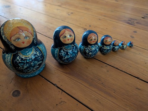 Vintage matryoshka russian - vintage, 7