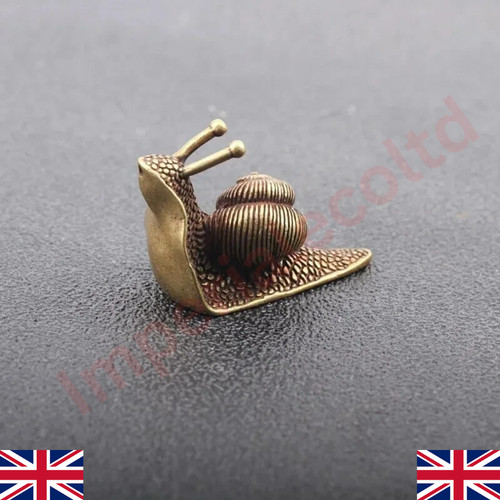 Brass snail animal statue - animal,