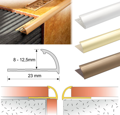 Round edge pvc tile trim - tile,