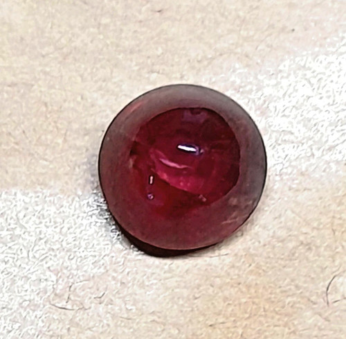 Red garnet new stone round - new,