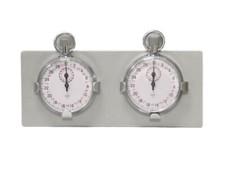 Magnetic Vintage Rally Stopwatch Set for Dash - Silver