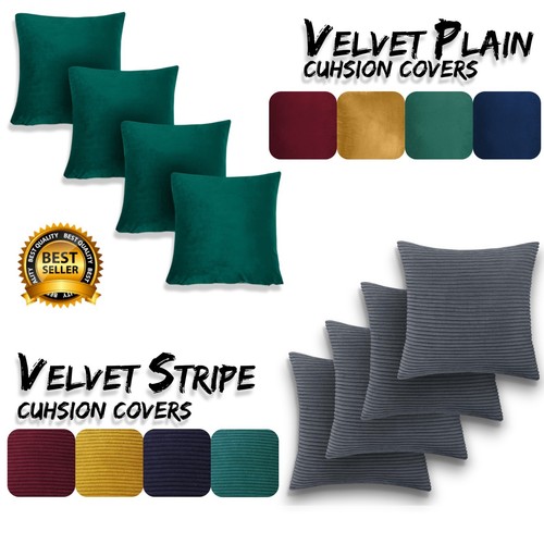 Velvet cushion covers - 18, 18