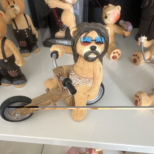 Bear figurine wooden - figurine,