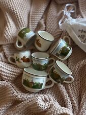 Villeroy & Boch Design Naif 6 espresso coffee cups & one teacup (no saucers)