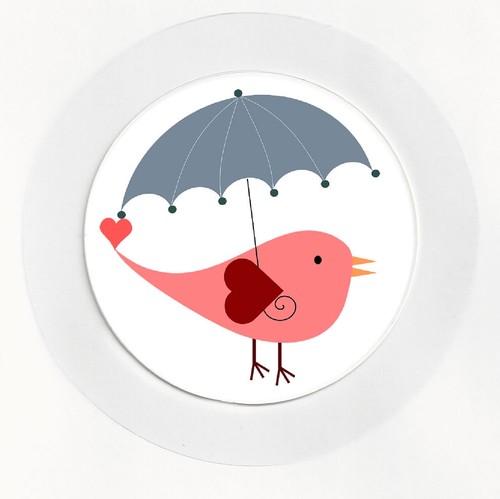 Spring bird car tax disc - spring,