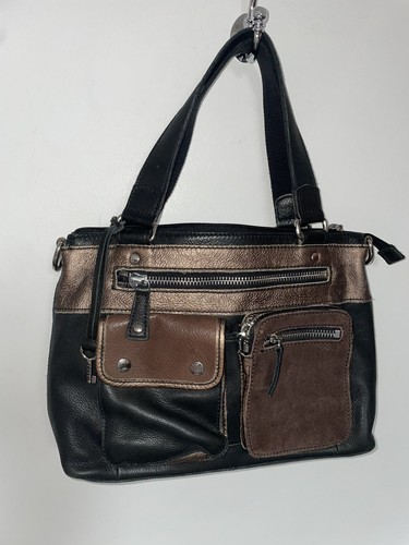 Fossil leather bag - bag, black