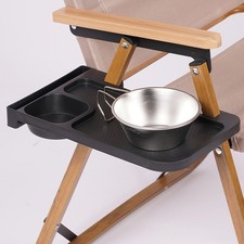 Folding Aluminum Alloy Chair Side Table Tray Expand Your Relaxation Space