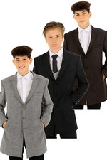 Boys Wool Overcoat Coats Tweed
