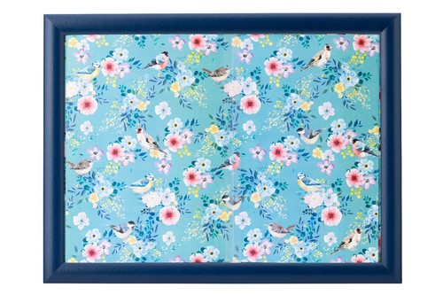 Birds and flowers lap tray - flowers,