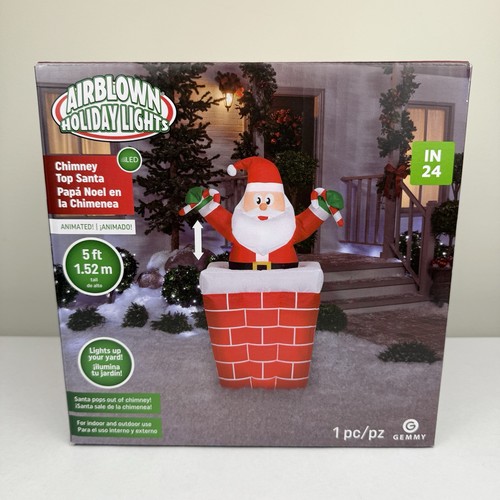 Gemmy new santa in - 5,