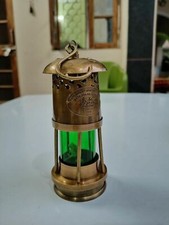 Antique Small Brass Oil Lamp ~