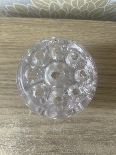 Flower frog clear glass - flower, 9