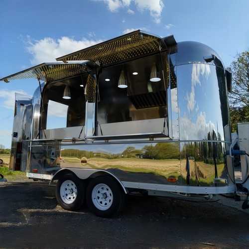 Chrome mirror catering trailer - chrome,