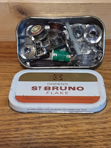 Vintage tobacco tin - a, full