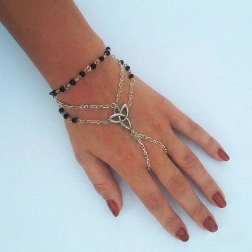 Gothic silver plate black - silver,